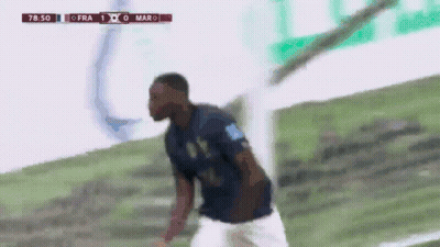 Soccer Player Running Score 1-0 GIF
