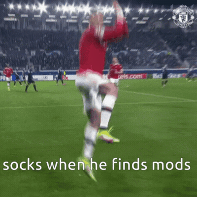 Soccer Player Running Socks When He Finds Mods GIF