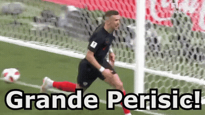 Soccer Player Running Towards Goal Grande Perisic GIF