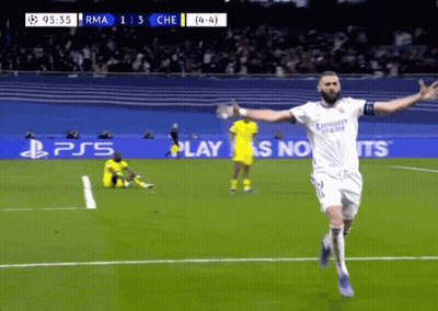 Soccer Player Running With Arms Outstretched GIF