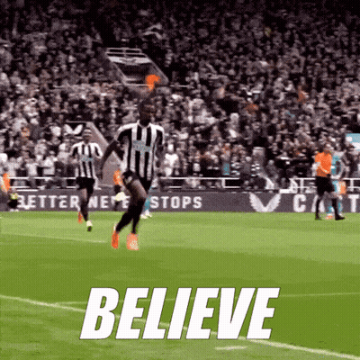 Soccer Player Running With Believe GIF