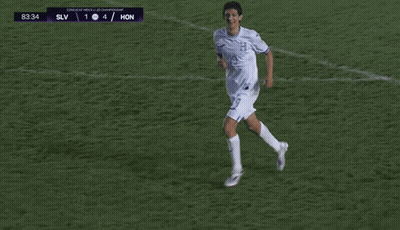Soccer Player Running With Scoreboard SLV 1 HON GIF