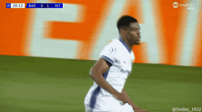 Soccer Player Running With TNT Sports Logo GIF