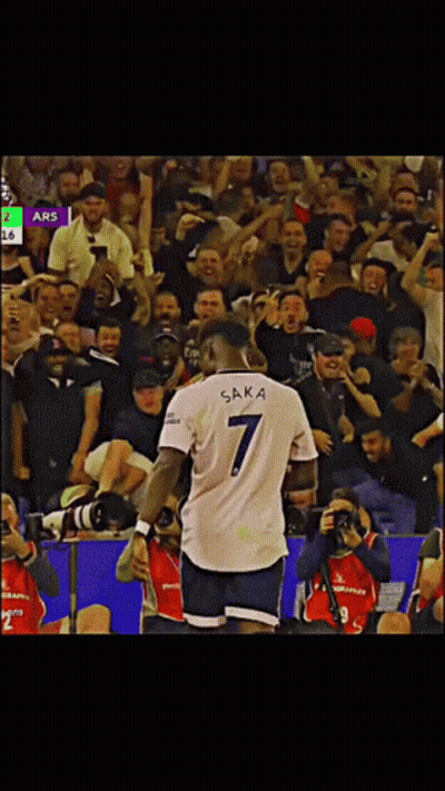 Soccer Player Saka Jersey GIF
