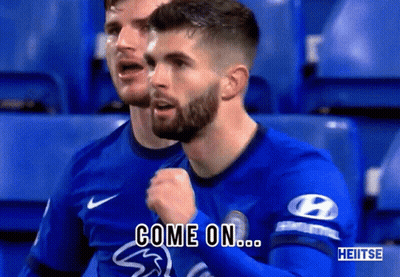 Soccer Player Saying Come On To Teammate GIF