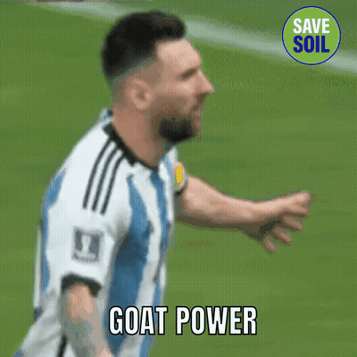 Soccer Player Saying Goat Power GIF
