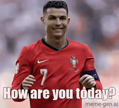 Soccer Player Saying How Are You Today GIF