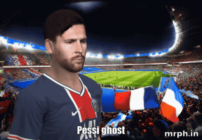 Soccer Player Saying Pessi Ghost At Stadium GIF