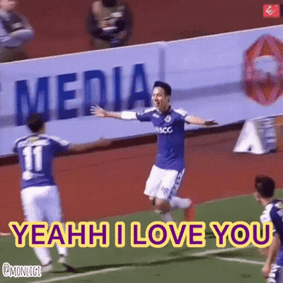 Soccer Player Saying Yeah I Love You Celebrating Goal GIF