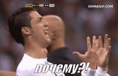 Soccer Player Screaming Hands Up As Another Watches GIF