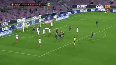 Soccer Player Screaming In Front Of FCB Screen GIF