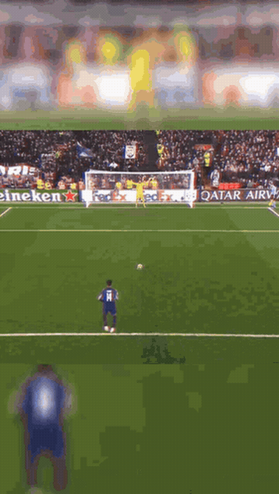 Soccer Player Silhouette With Football GIF