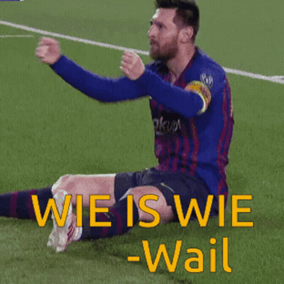 Soccer Player Sitting On Grass Wie Is Wie - Wait GIF