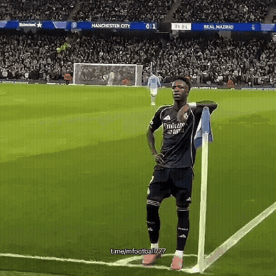 Soccer Player Standing On Sidelines GIF