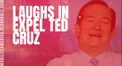 Soccer Player Ted Cruz Standing Next To Protester GIF