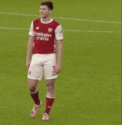 Soccer Player Walking In Red Emirates Fly Better Jersey GIF