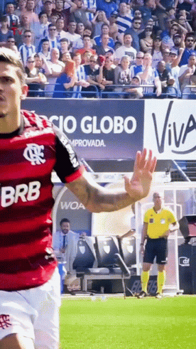 Soccer Player Waving In BRB Jersey GIF