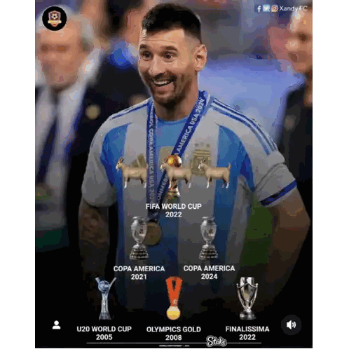 Soccer Player Wearing FIFA World Cup 2022 Medal Sticker