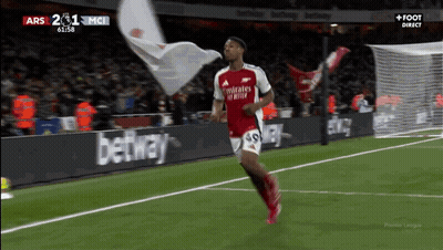 Soccer Player Wearing Fly Emirates Jersey GIF