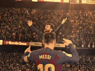 Soccer Player Wearing Messi 10 Jersey GIF