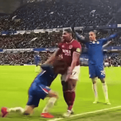 Soccer Player Wearing Noble Sports Shirt GIF