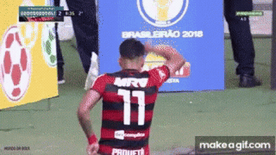 Soccer Player Wearing Number 11 Jersey GIF