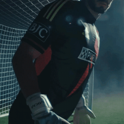 Soccer Player Wearing Purina Shirt GIF