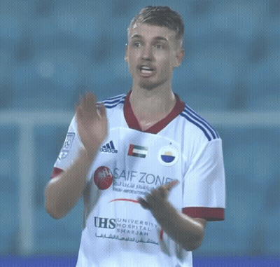 Soccer Player Wearing Saif Zone Shirt GIF