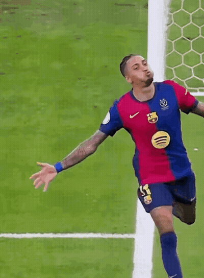 Soccer Player Wearing Spotify Logo GIF