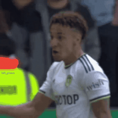 Soccer Player Wearing Stop Shirt GIF