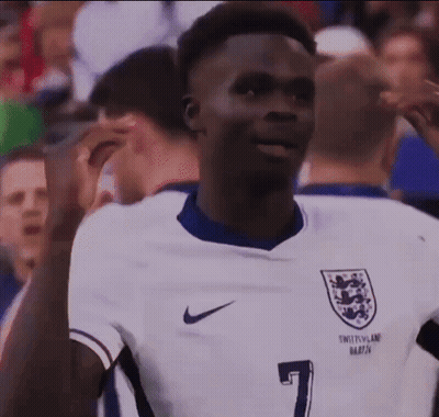 Soccer Player Wearing White Jersey Number 7 GIF