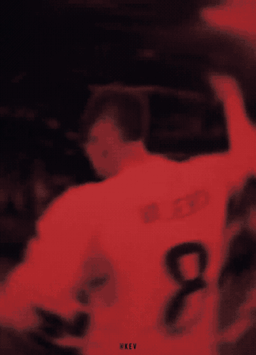 Soccer Player Wearing White Jersey Number 8 GIF