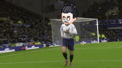 Soccer Player Wearing White Jersey With AIA GIF