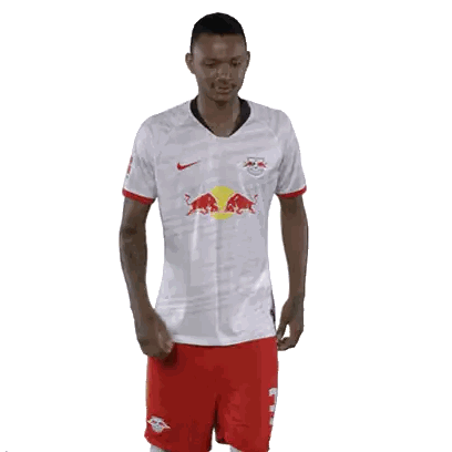 Soccer Player White Red Bulls Sticker
