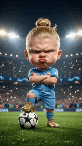 Soccer Player With Airways Uniform GIF