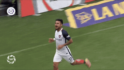 Soccer Player With Allianz Shirt GIF