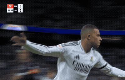 Soccer Player With Arms Outstretched On Field GIF