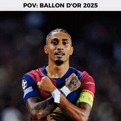 Soccer Player With Ballon D'Or 2025 GIF