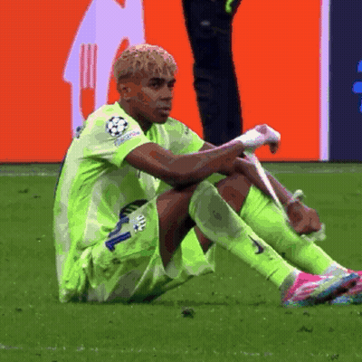 Soccer Player With Bandage On Leg GIF