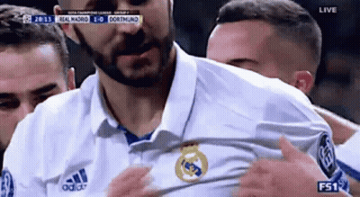 Soccer Player With Beard Hugged By Teammates GIF