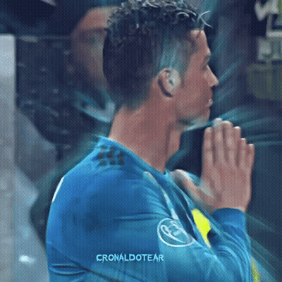Soccer Player With Cronaldotear GIF