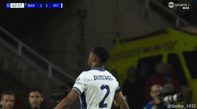 Soccer Player With Dunfries On Back GIF