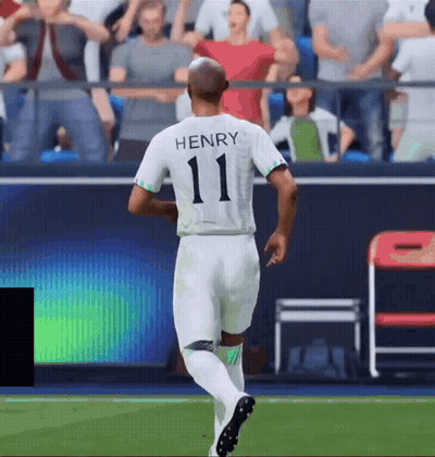 Soccer Player With Henry On Shirt GIF