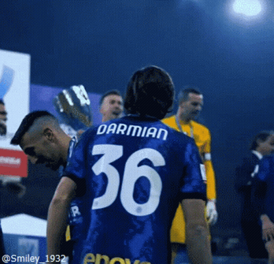 Soccer Player With Inter Fan Token Shirt GIF