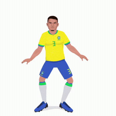 Soccer Player With Letter T GIF