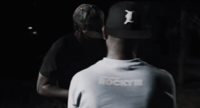Soccer Player With Neck Tattoo Standing Next To Another GIF