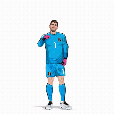 Soccer Player With Number 1 Jersey GIF