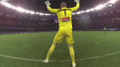 Soccer Player With Number 1 On Jersey GIF
