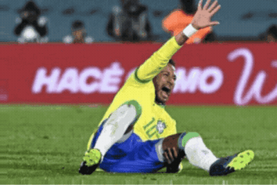 Soccer Player With Number 10 On Ground GIF