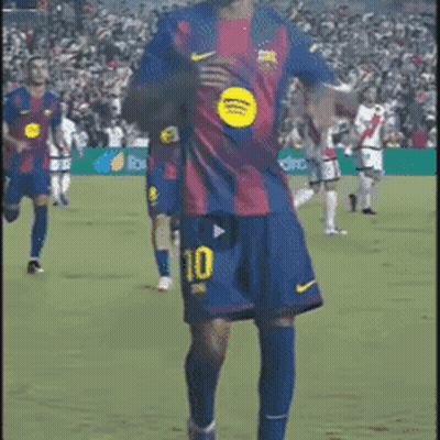 Soccer Player With Number 10 On Shorts GIF